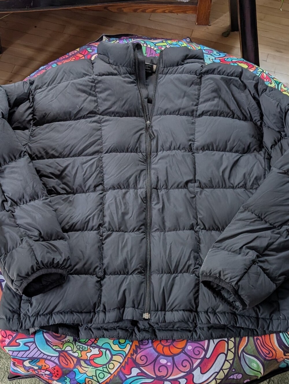 Obermeyer Men's 2X Black Quilted Puffer Jacket Full Zip Pockets Ski Snow